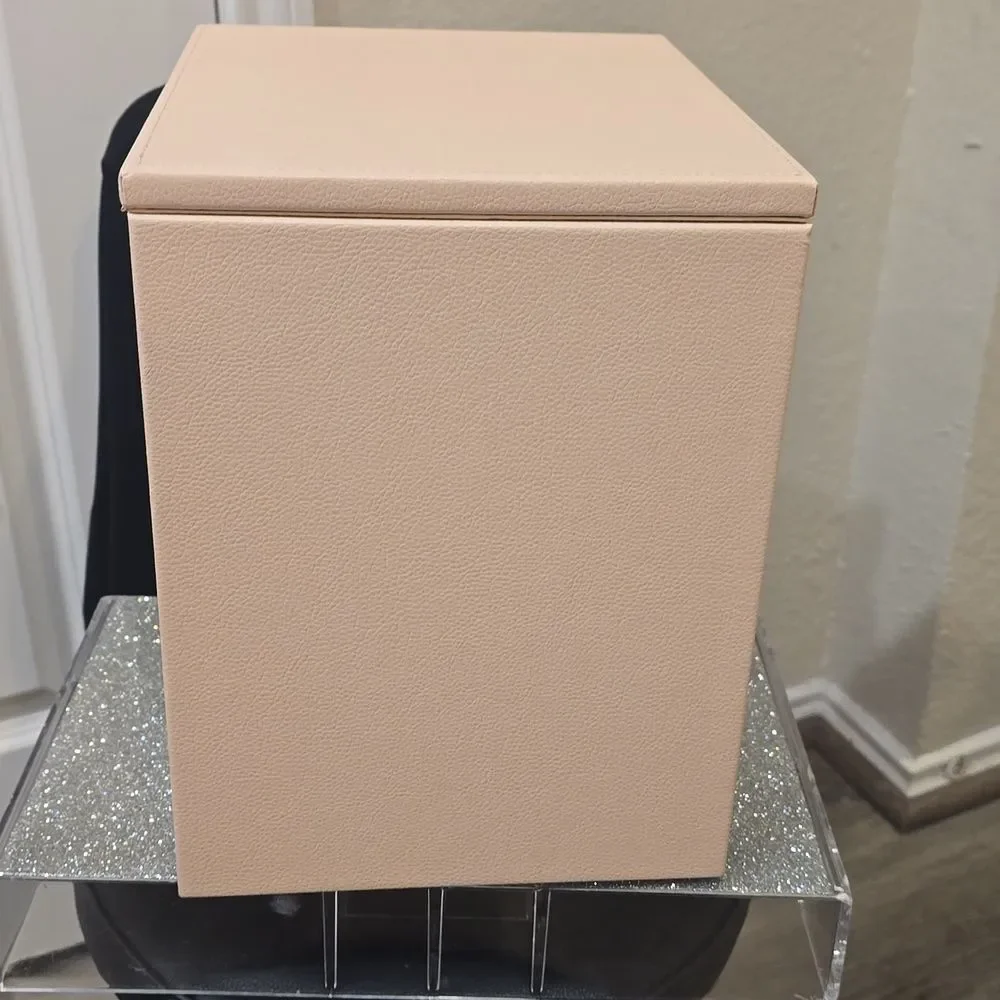 At‎ Home 5-Drawer Pink Leather Jewelry Organizer